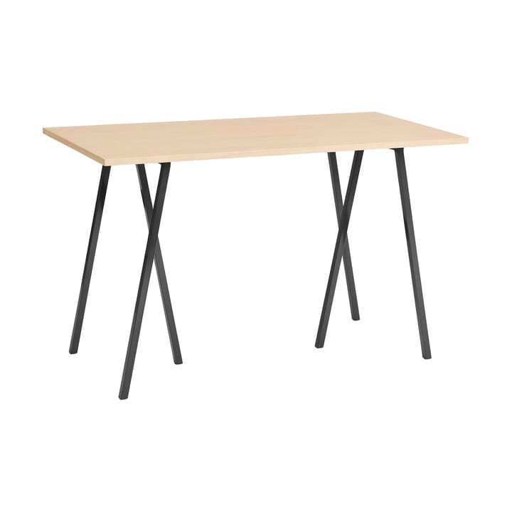 Loop Stand incl. support Bartisch 77,5x160 cm - Black-clear lacq. oak - HAY