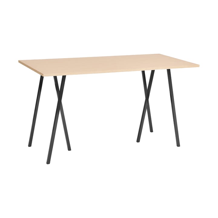 Loop Stand incl. support Bartisch 87,5x180 cm - Black-clear lacq. oak - HAY