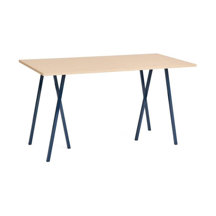 Loop Stand incl. support Bartisch 87,5x180 cm - Deep blue-clear lacq. oak - HAY