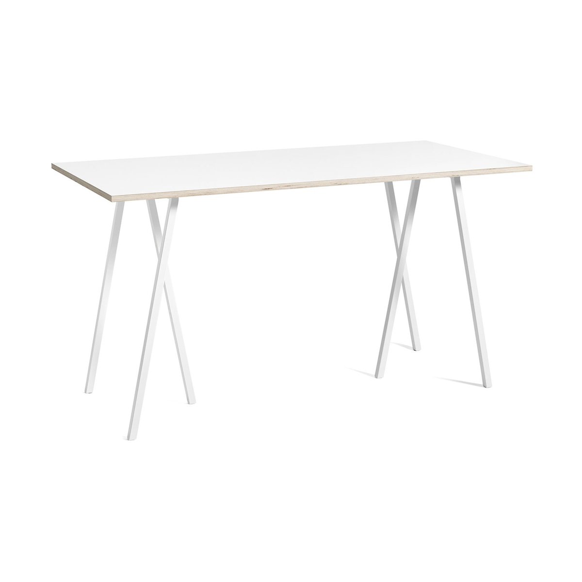 HAY Loop Stand incl. support Bartisch 87,5x180 cm White-white laminate-plywood