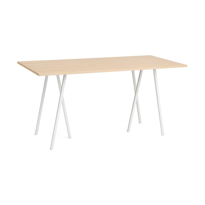 Loop Stand incl. support Bartisch 92,5x200 cm - White-clear lacq. oak - HAY