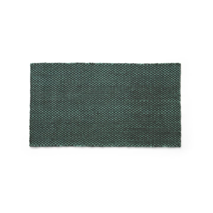 Moiré Kelimteppich 52x95 cm - Emerald green - HAY