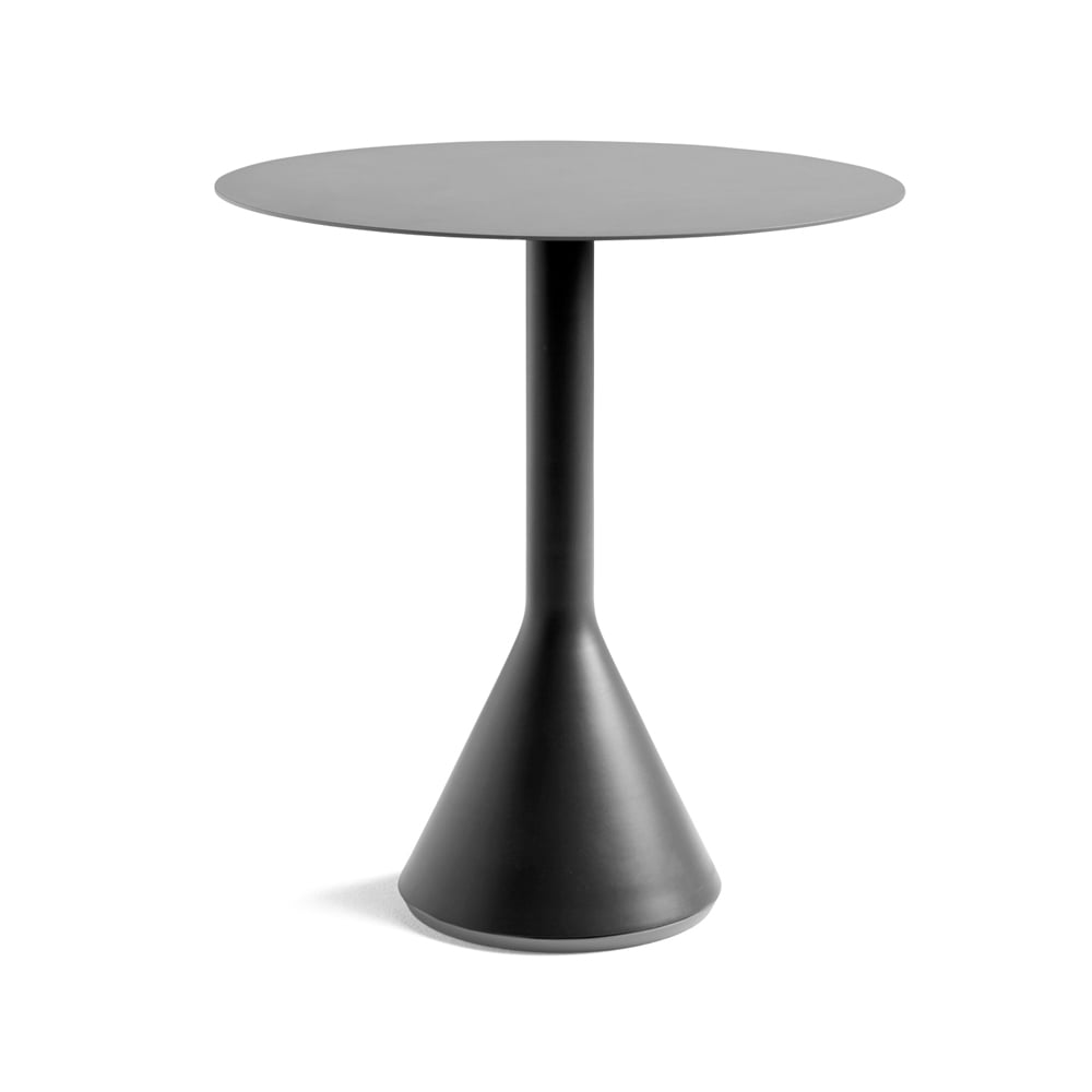 HAY Palissade Cone runder Café-Tisch Anthracite, ø70