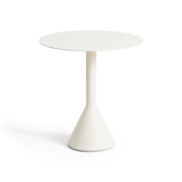 Palissade Cone runder Café-Tisch - Cream white, Ø70 cm - HAY