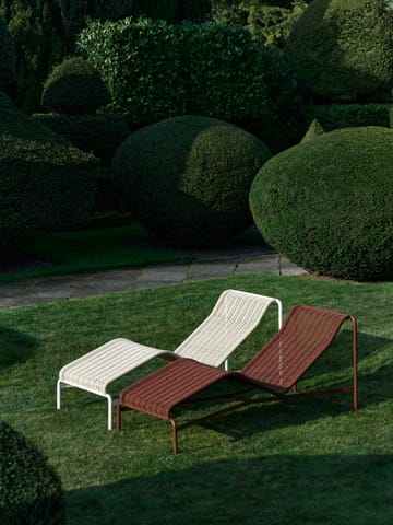 Palissade Cord Chaiselongue - Iron red - HAY