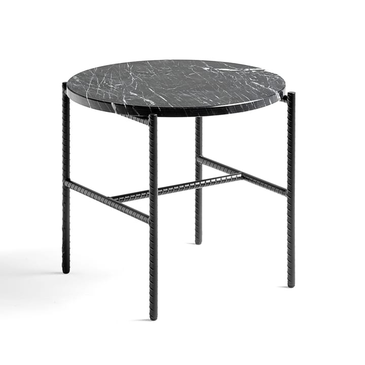 Rebar Beistelltisch Ø45 cm - Black marble-black - HAY