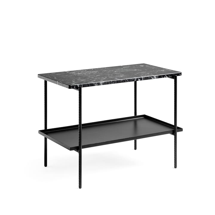 Rebar Beistelltisch 75x44x55 cm - Black marble-black - HAY