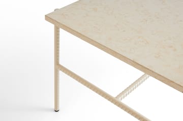 Rebar Couchtisch 80x49x40,5 cm - Beige marble-alabaster - HAY