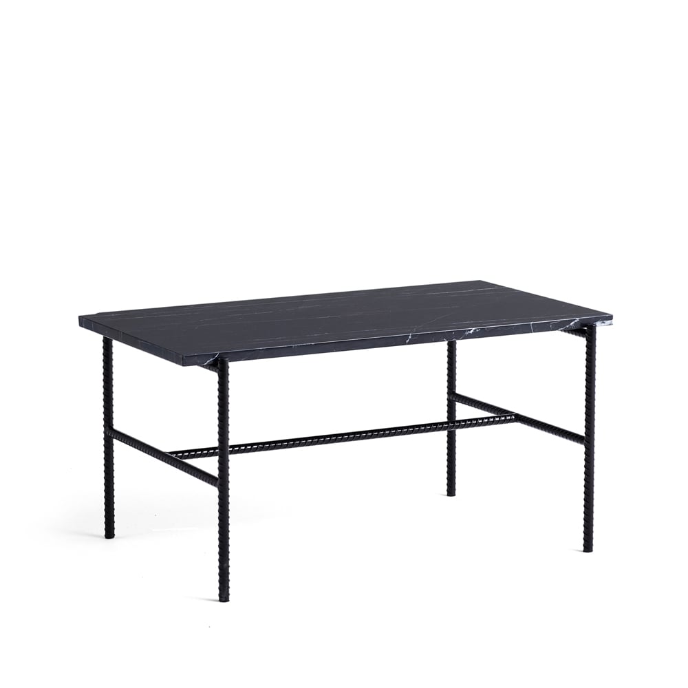 HAY Rebar Couchtisch 80x49x40,5 cm Black marble-black