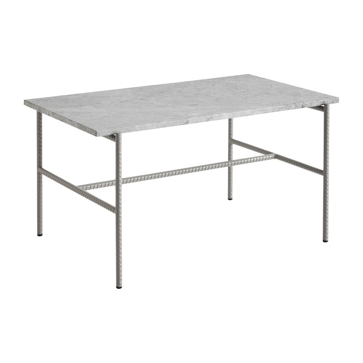 Rebar Couchtisch 80x49x40,5 cm - Grey marble-fossil - HAY