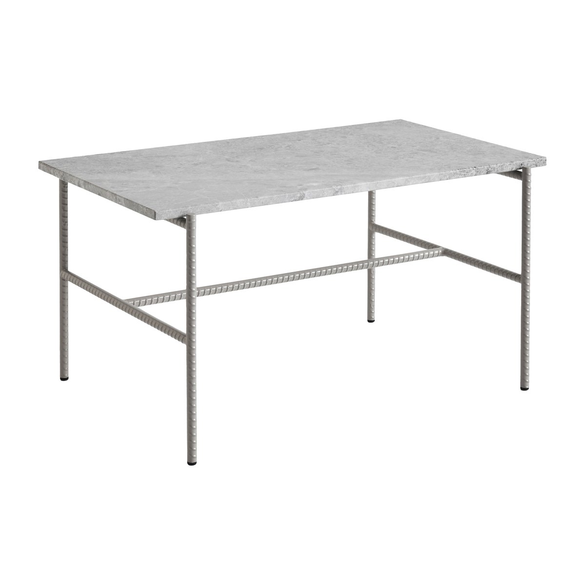 HAY Rebar Couchtisch 80x49x40,5 cm Grey marble-fossil