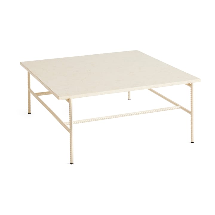 Rebar Couchtisch 80x84x33 cm - Beige marble-alabaster - HAY