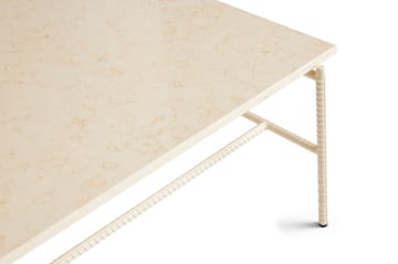 Rebar Couchtisch 80x84x33 cm - Beige marble-alabaster - HAY