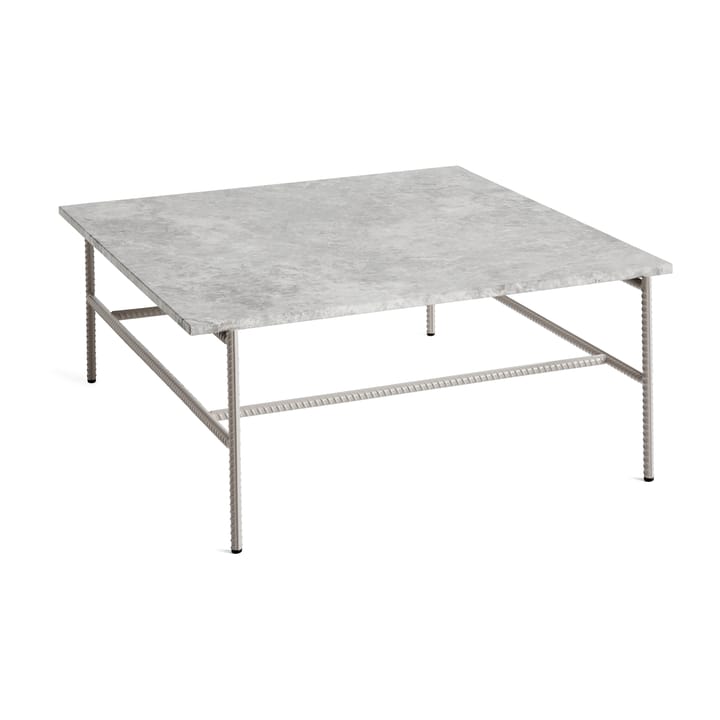 Rebar Couchtisch 80x84x33 cm - Grey marble-fossil - HAY