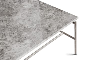 Rebar Couchtisch 80x84x33 cm - Grey marble-fossil - HAY