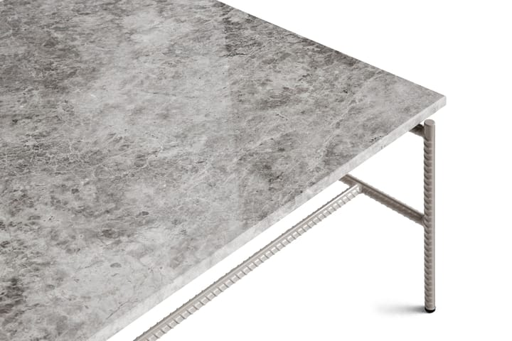 Rebar Couchtisch 80x84x33 cm, Grey marble-fossil HAY