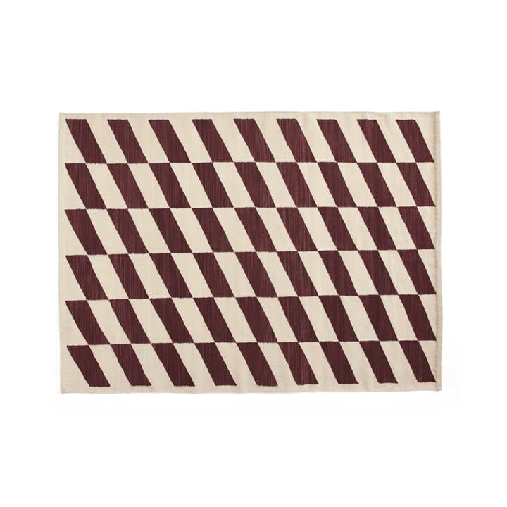 Shift Kelim Teppich 140x200 cm - Burgundy - HAY