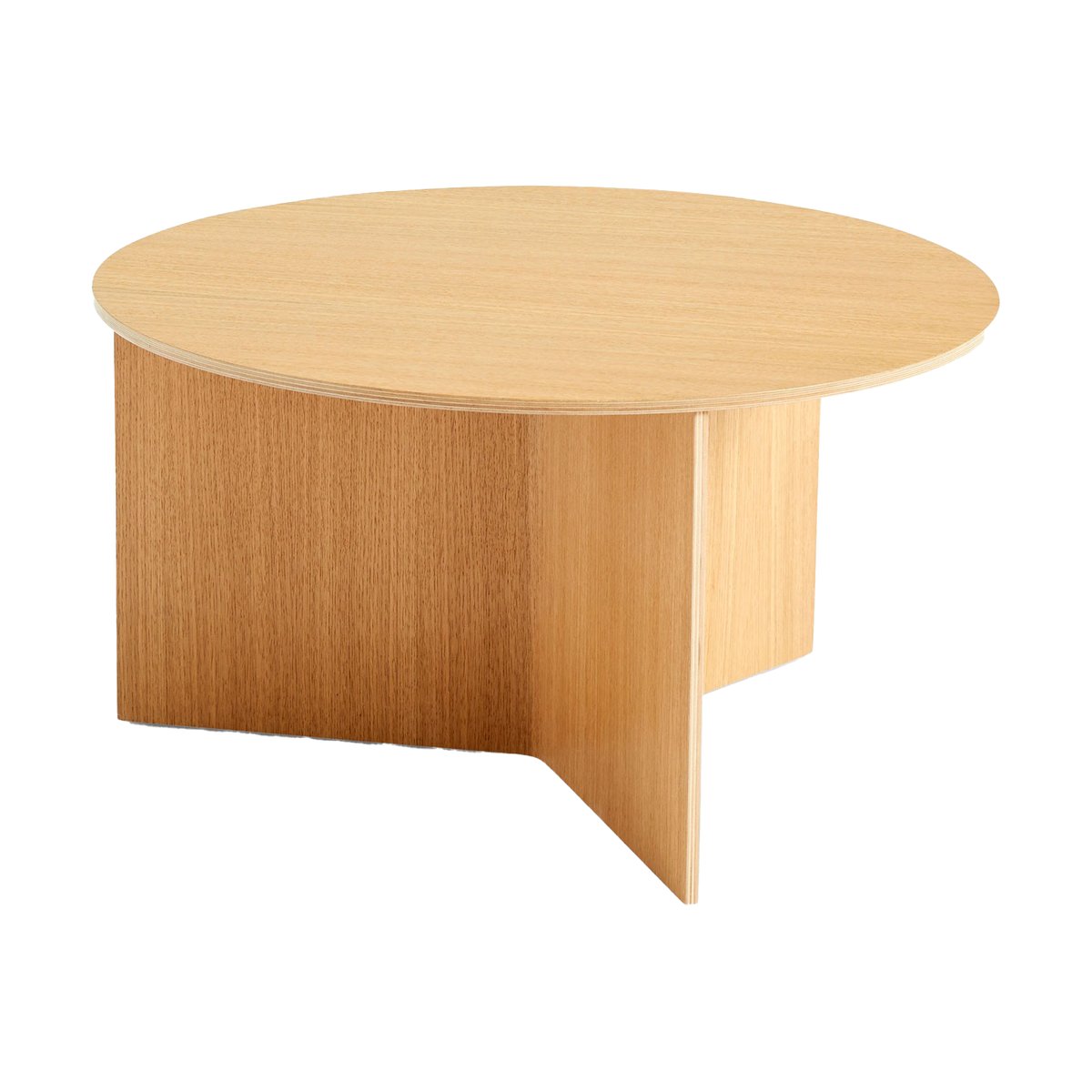 HAY Slit Couchtisch Ø65 cm Lacquered oak