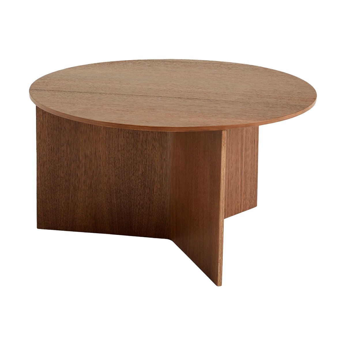 HAY Slit Couchtisch Ø65 cm Lacquered walnut