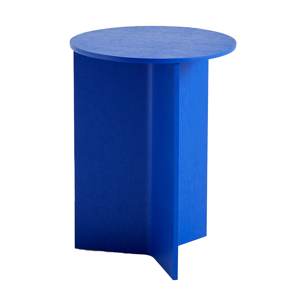 HAY Slit high Beistelltisch Ø35 cm Vivid blue