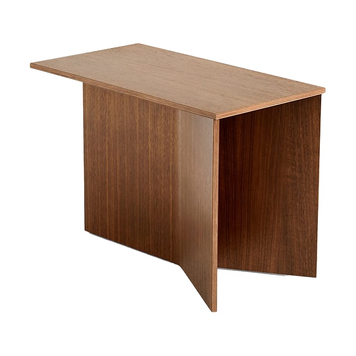 Slit Oblong Beistelltisch 27,5x49 cm - Lacquered walnut - HAY