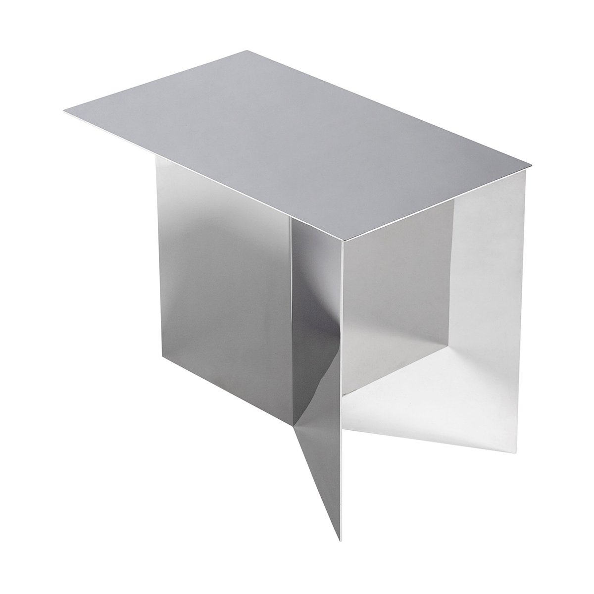 HAY Slit Oblong Beistelltisch 27,5x49 cm Mirror polished steel