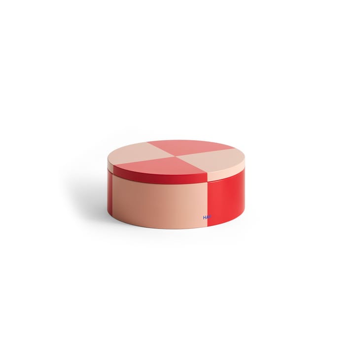 Tin Container Verwahrungsdose - Round red-soft pink - HAY