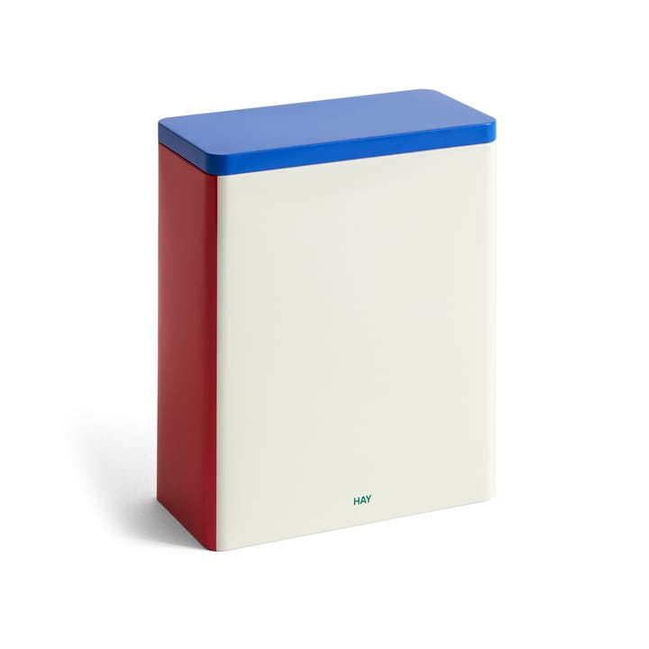 Tin Container Verwahrungsdose x-large - Off white-blue-red - HAY