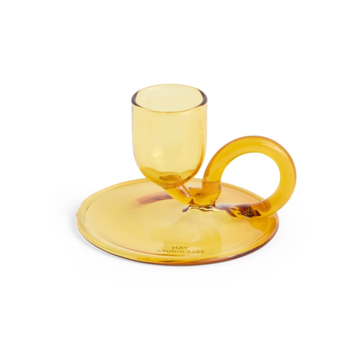 Tiny Kerzenhalter curved - Yellow - HAY