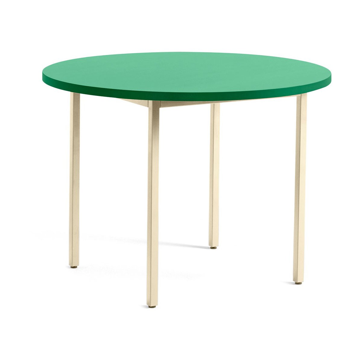 HAY Two-Colour Esstisch Ø105 cm Ivory-green mint