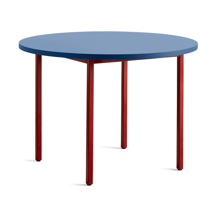 Two-Colour Esstisch Ø105 cm - Maroon red-blue - HAY