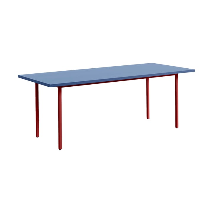 Two-Colour Esstisch Ø105 cm - Maroon red-blue - HAY