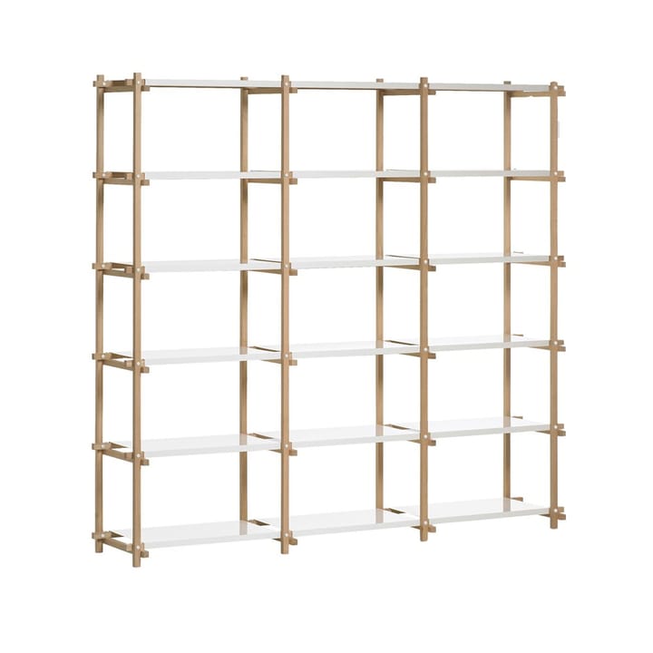 Woody Wandregal - Oak-white lacquered shelf, high - HAY