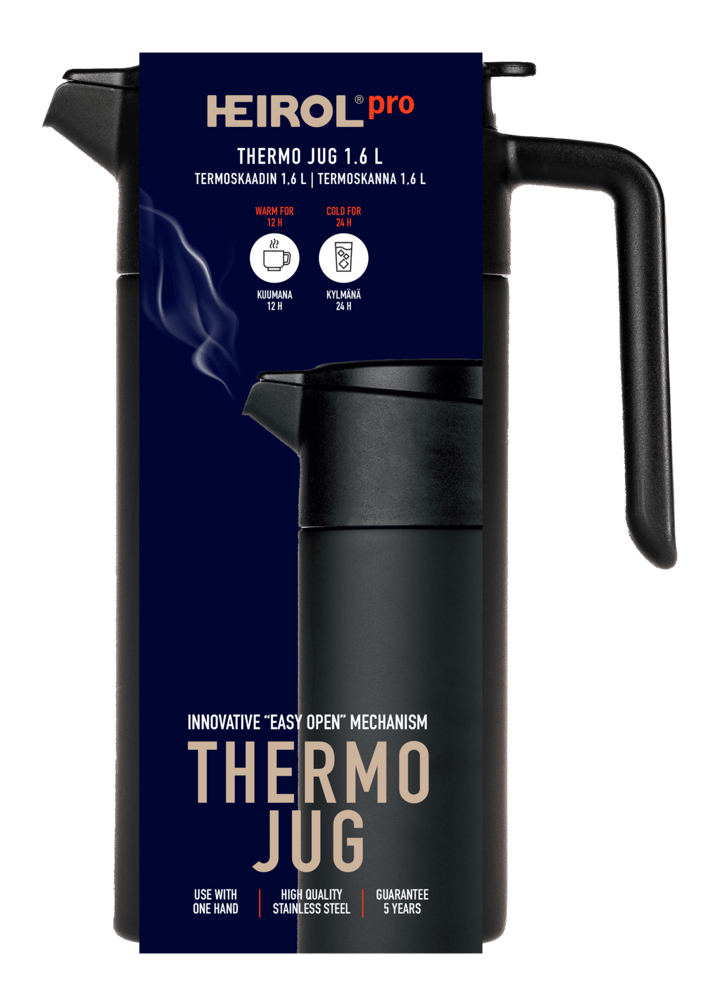 Heirol Thermokanne 1,6 l - Schwarz - Heirol