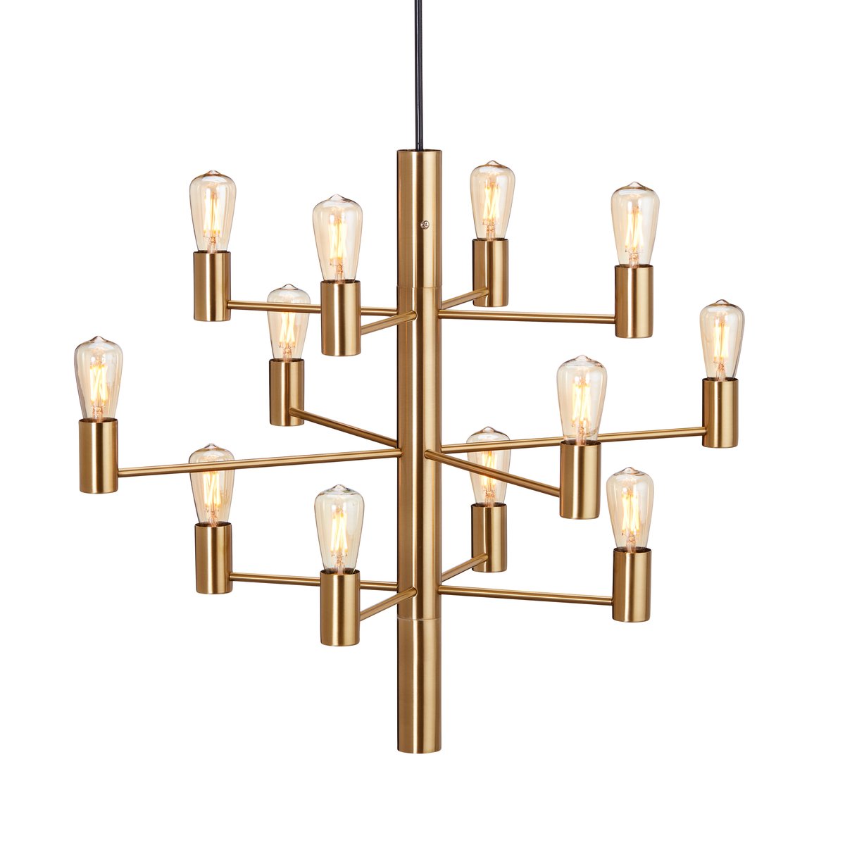 Herstal Manola 12 Kronleuchter Satin brass