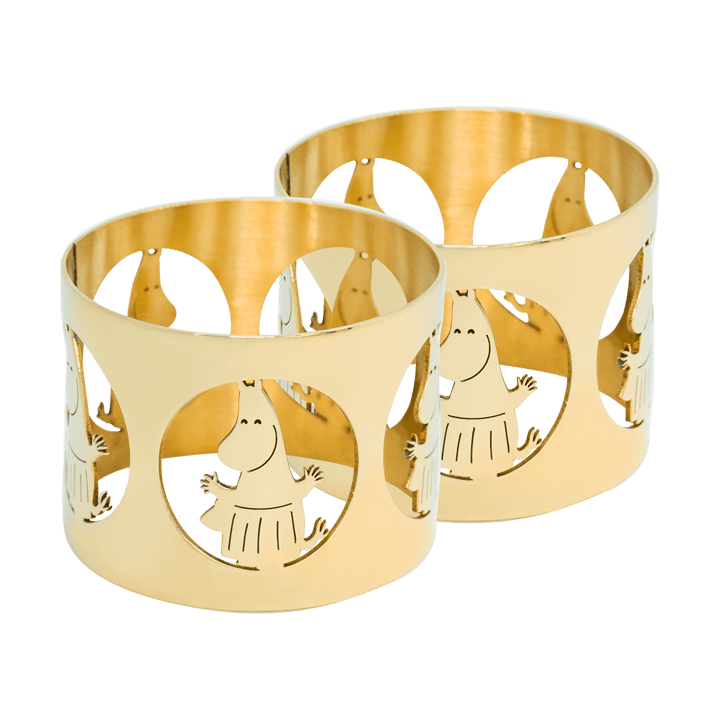 Hilke X Mumin Serviettenringe Moominmamma 2er-Pack, Messing Hilke Collection