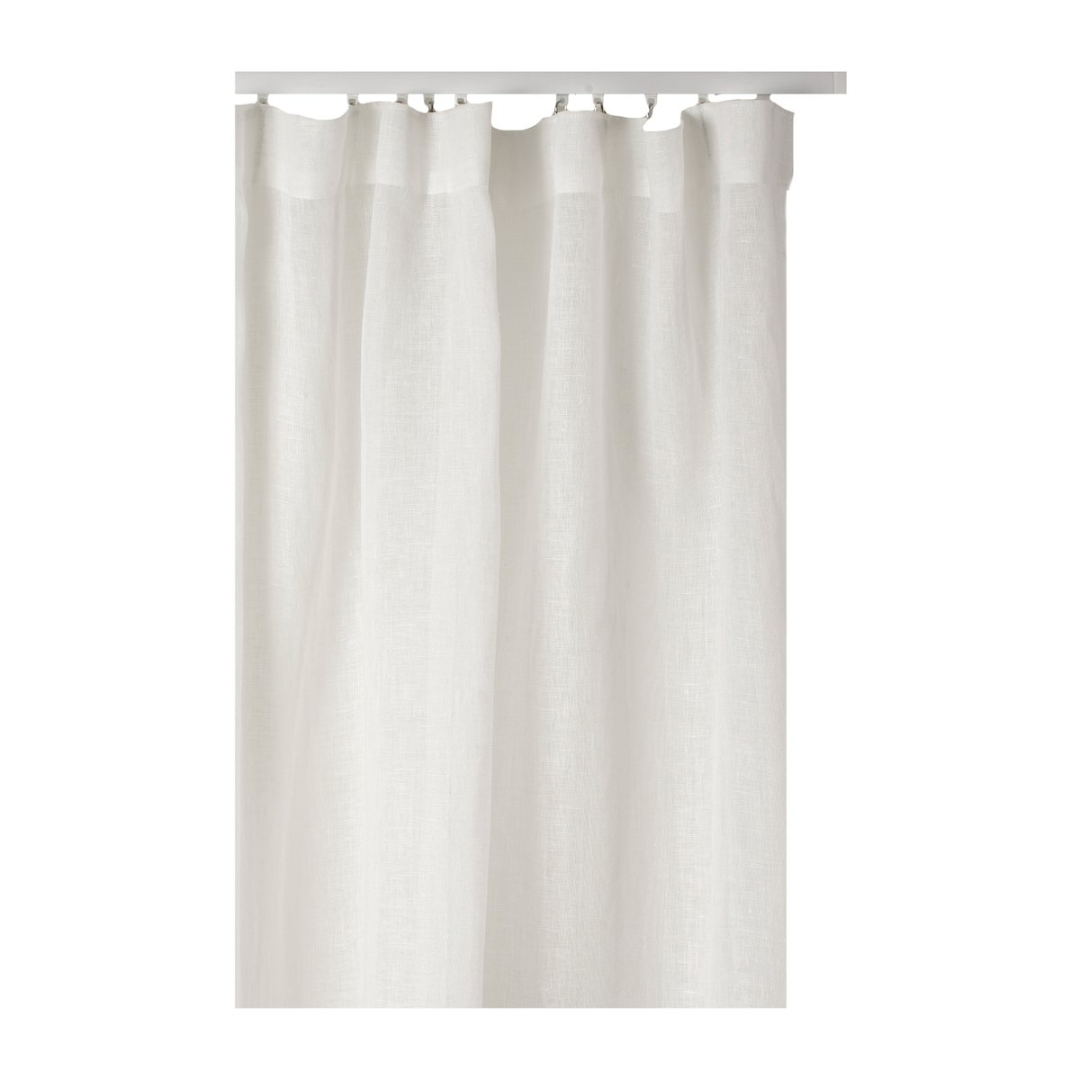 Himla Sirocco Gardine mit Faltband 135 x 250cm White