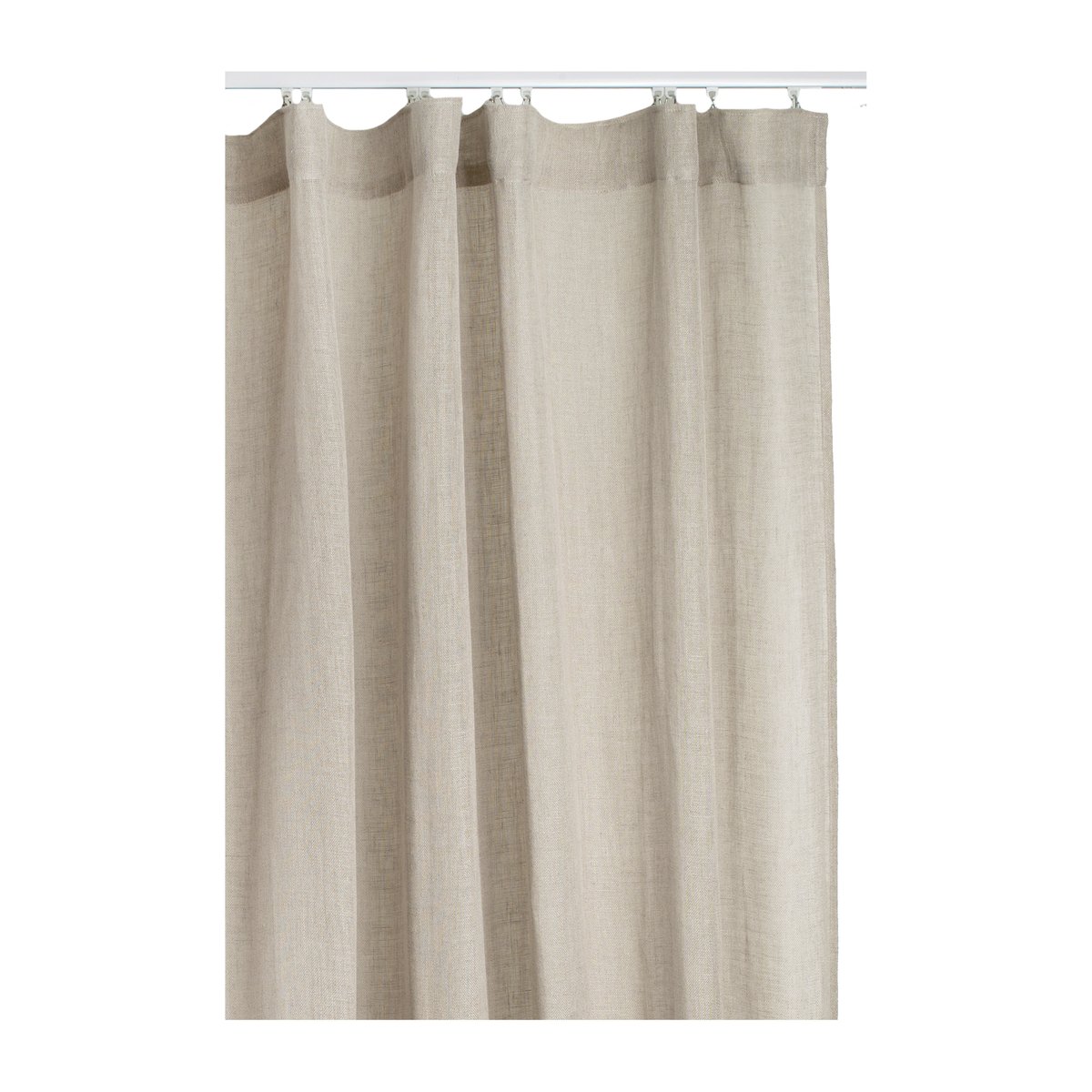 Himla Sirocco Gardine mit Faltband 270 x 250cm Natur