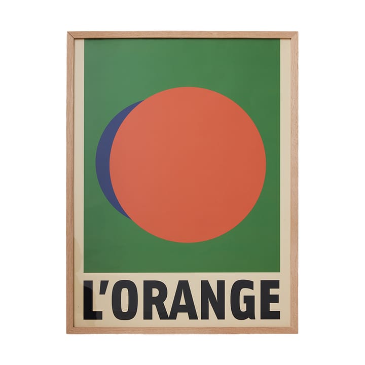 Framed artwork l'orange Gemälde - Orange - HKliving