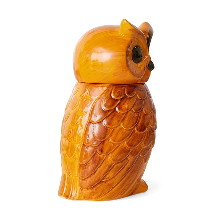 Keramik Owl Aufbewahrungsbehälter - Tangerine - HKliving