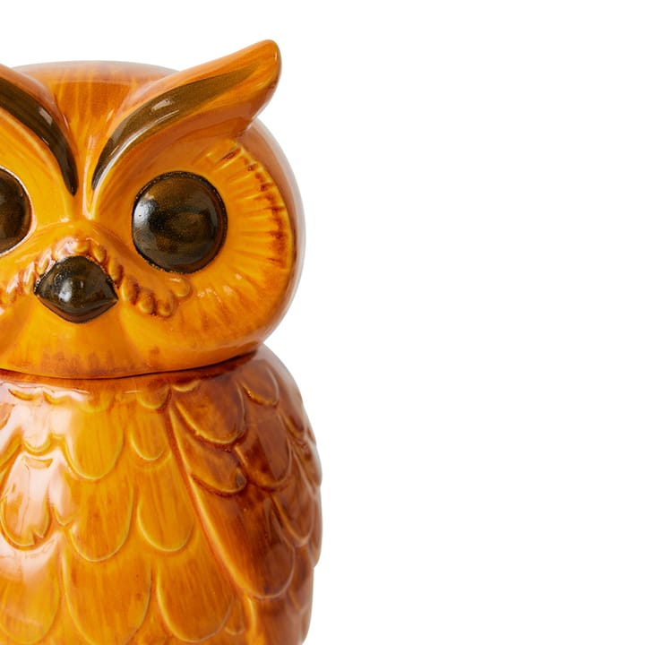 Keramik Owl Aufbewahrungsbehälter - Tangerine - HKliving