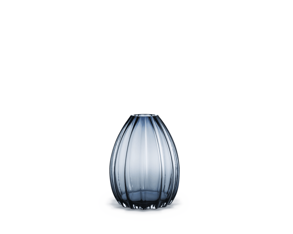 Holmegaard 2Lip Vase 34 cm Dunkelblau