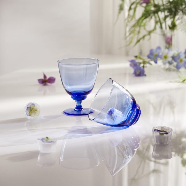 Flow Wasserglas 35cl, Dunkelblau Holmegaard