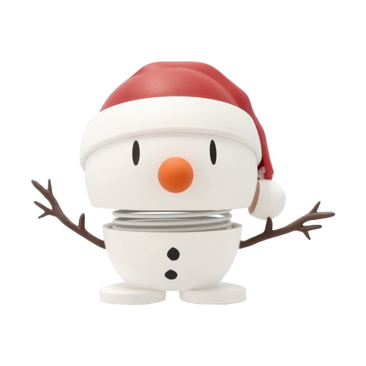 Hoptimist Soft Santa Snowman S Figur - White - Hoptimist