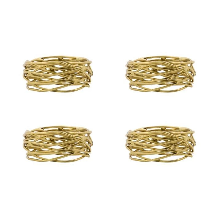 Ring Serviettenringe 4er-Pack, Golden House Doctor