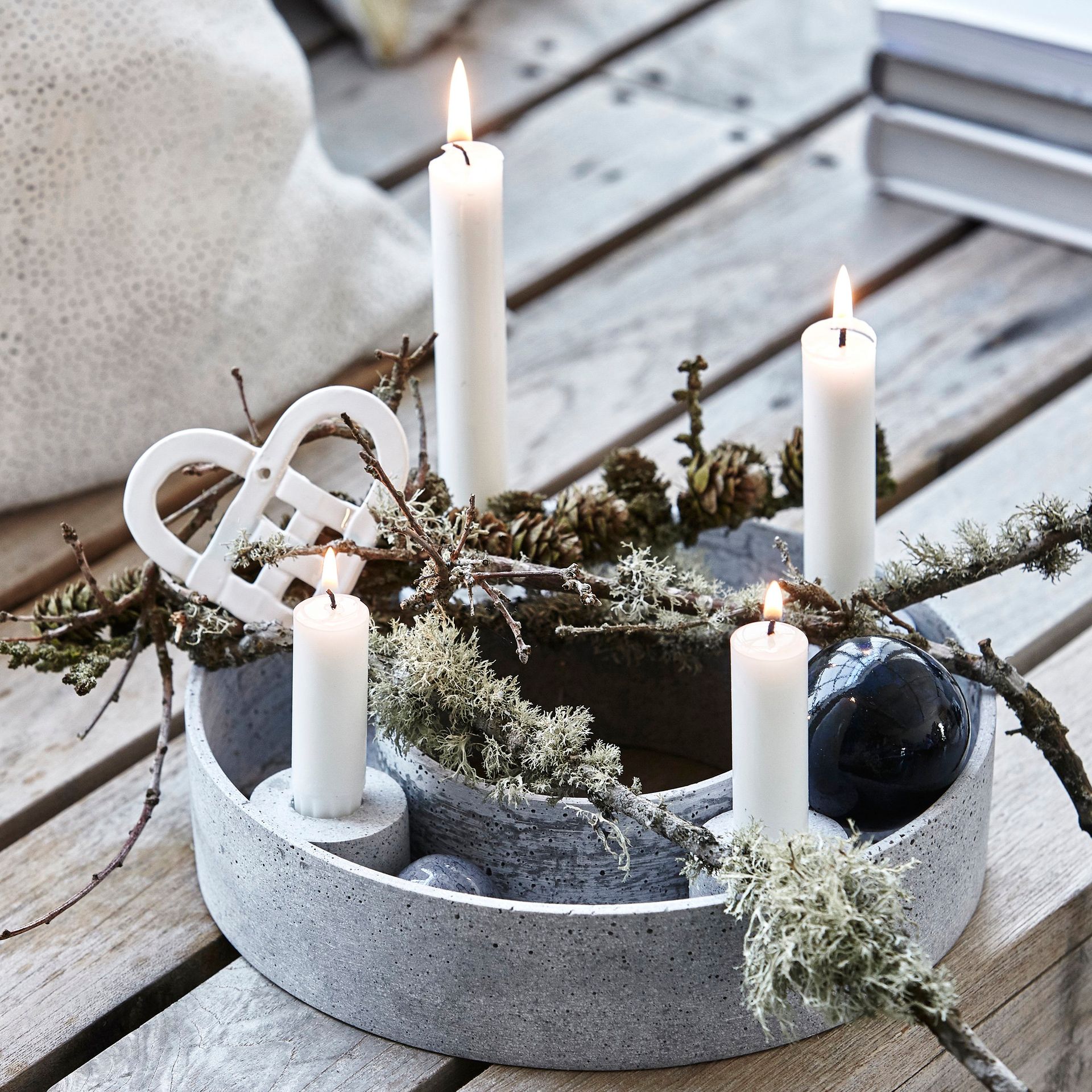 The Ring candle holder from house doctor as Christmas decoration