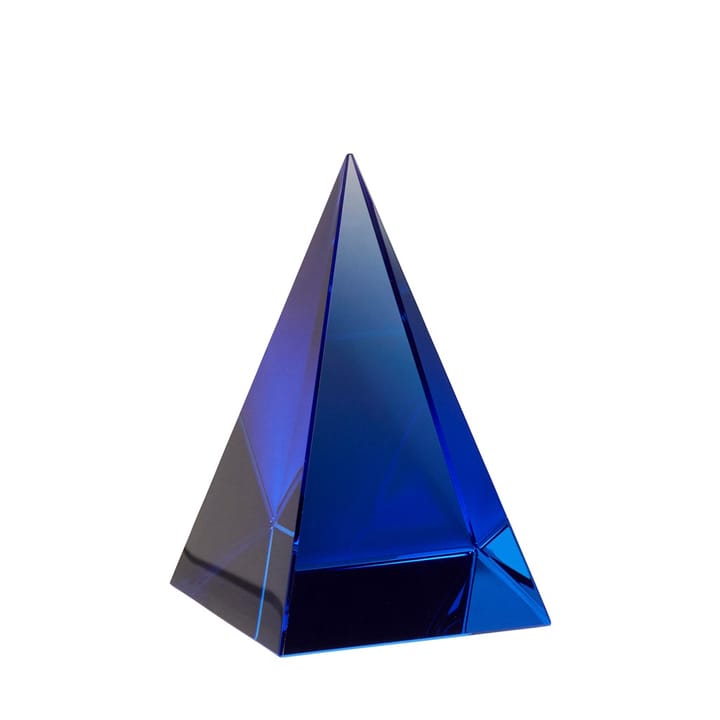 Glaspyramide - Blau - Hübsch