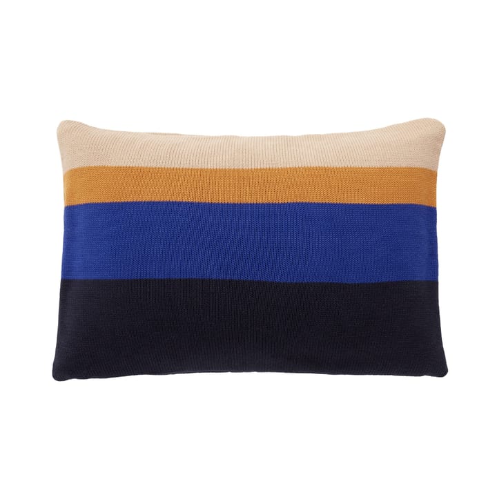 Kissen mit Baumwollfüllung 40x60 cm - Blau-amber-beige - Hübsch