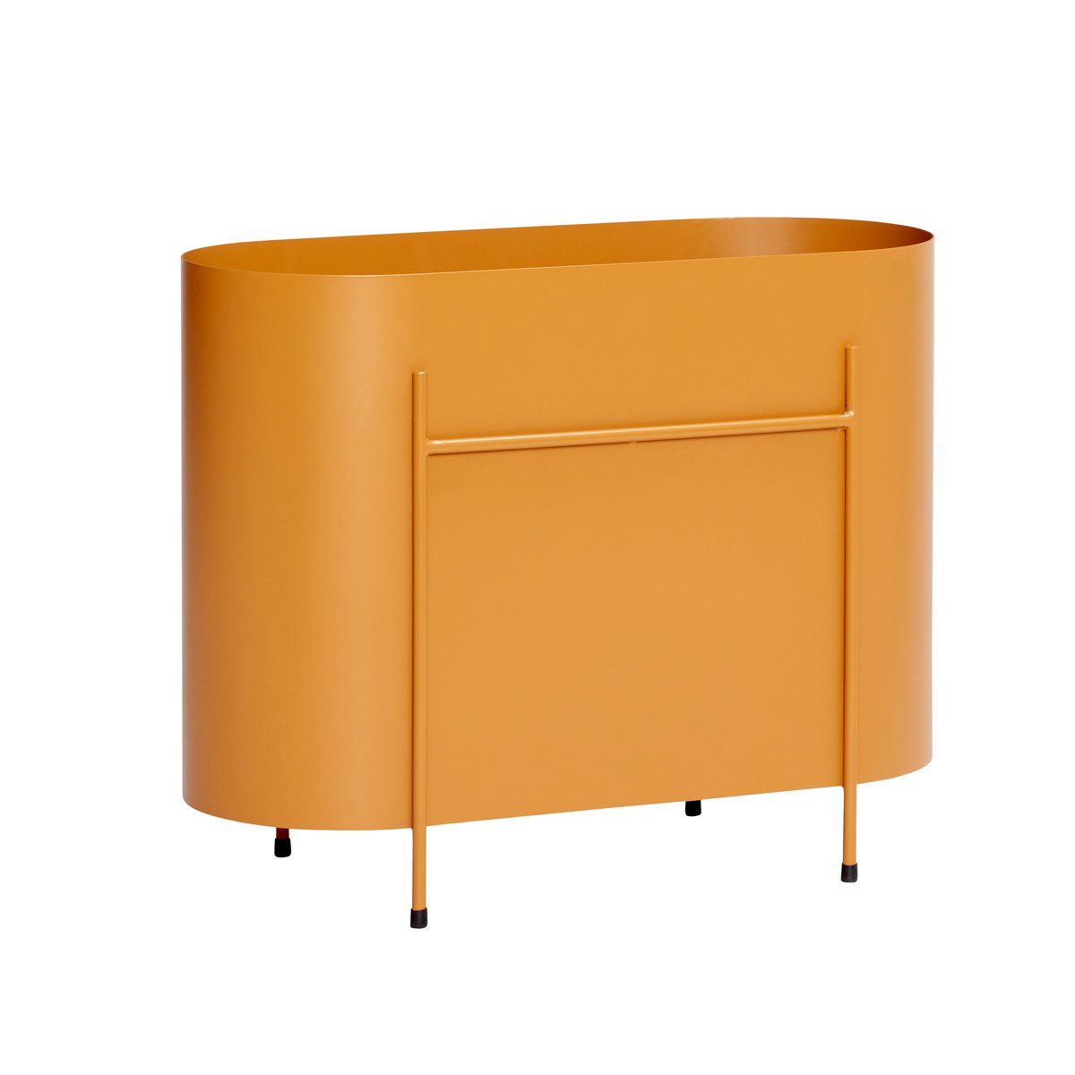 Hübsch Oblong Blumenbord 60x47 cm Metall-orange