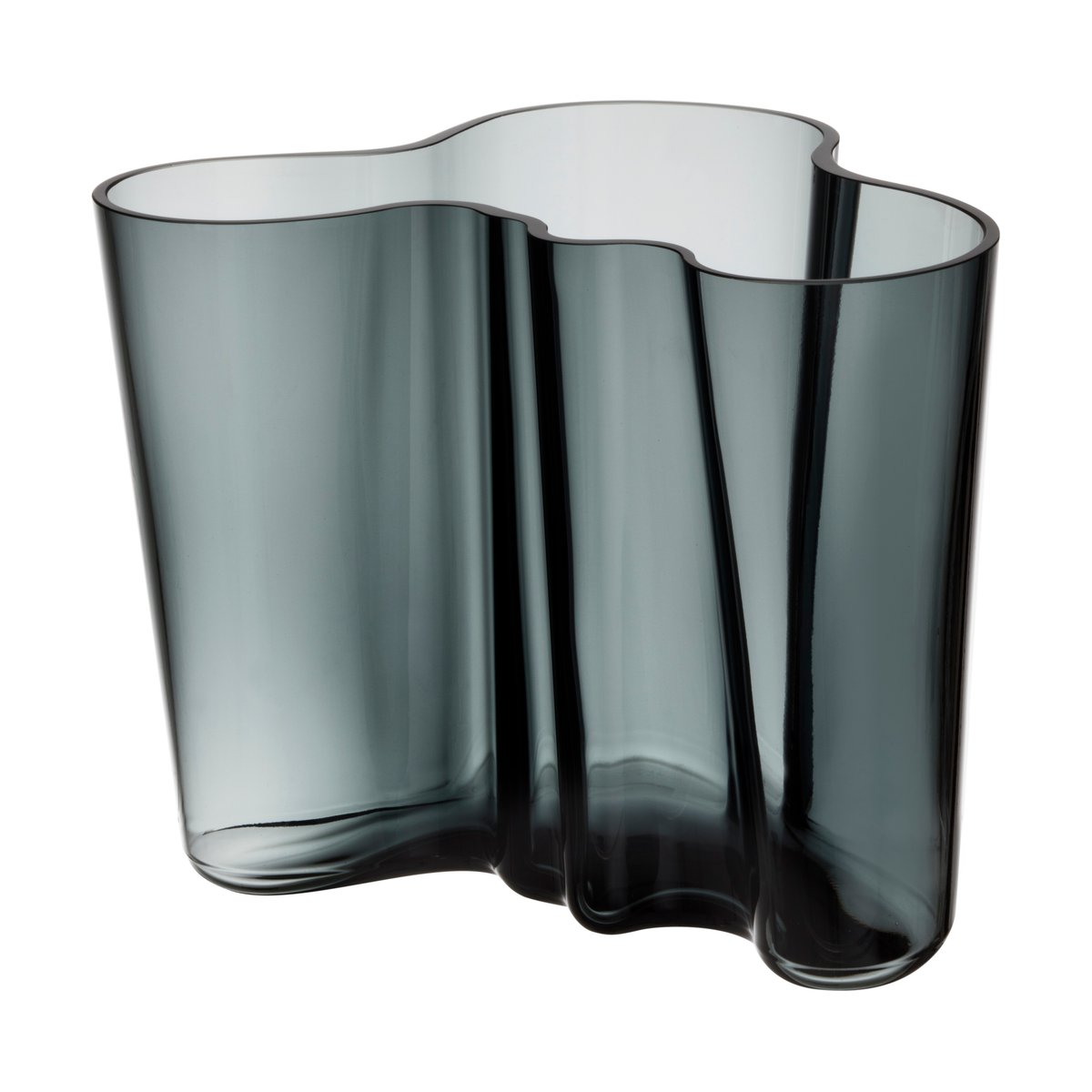 Iittala Alvar Aalto Vase dunkelgrau 160mm